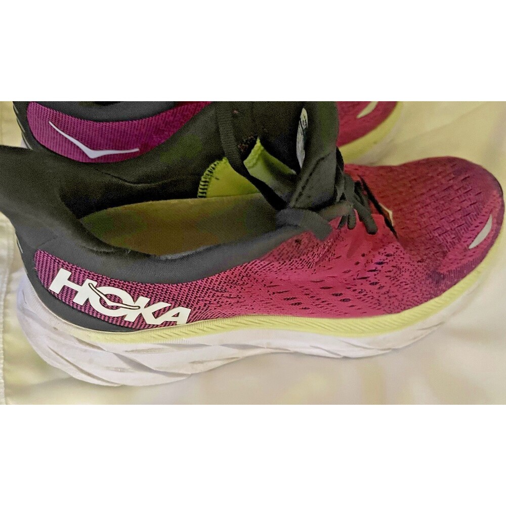 HOKA One One Women's Clifton 8 Running Shoes Sz 6.5 Rose Pink - Picture 12 of 16